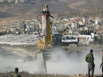 هدم المنازل في القدس الشرقية.